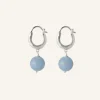 Pernille Corydon Blue Sky korvakorut, hopea