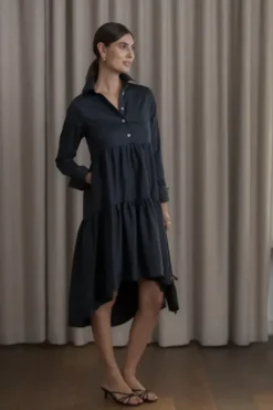Original Story Clarette pitkähihainen mekko, dark navy