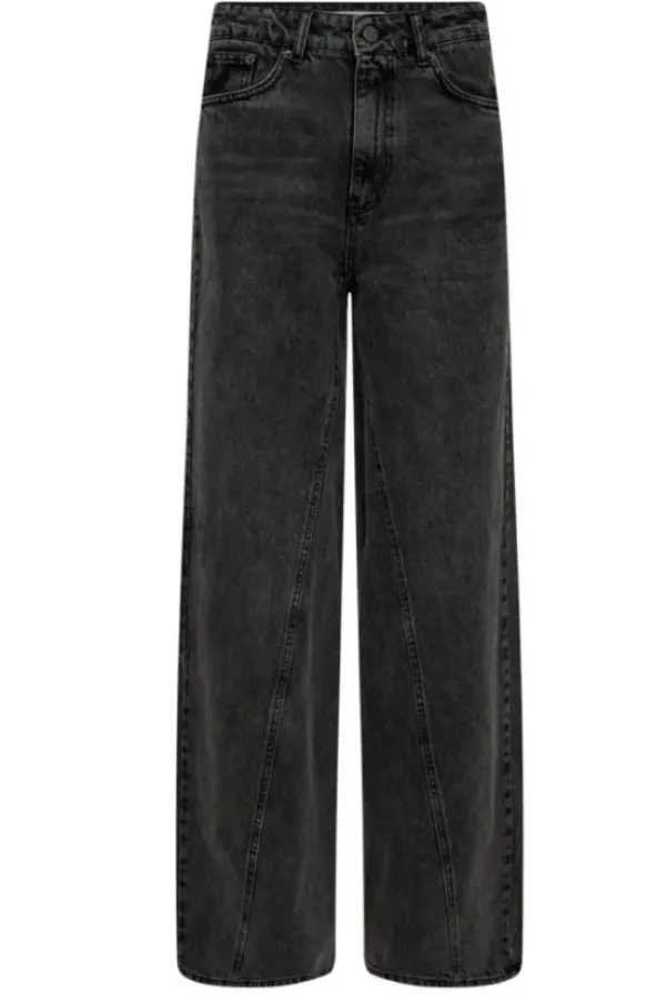 Co'couture - VikaCC Wide Seam Jeans, black