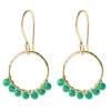 a Beautiful Story Compassion Aventurine Gold korvakorut