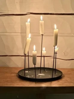 ENO studio - MULTI CANDLE PIN kynttilänjalka, musta