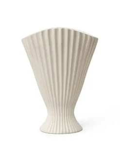 Cafe Latte Ferm Living - Fountain vaasi, off-white