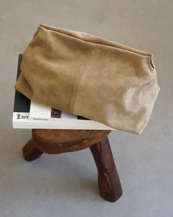 Flattered - Clay Clutch mokkanahkaa, sand
