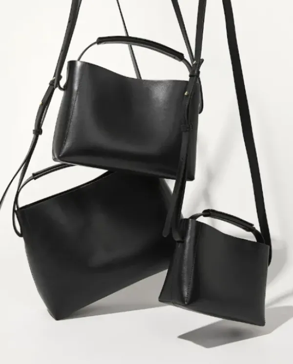 Flattered - Hedda midi handbag, black