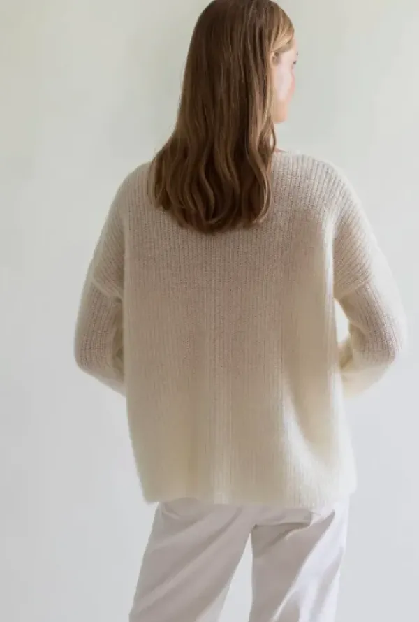 Gauhar Helsinki Gauhar - Mohair neuletakki, white