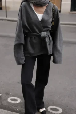 Gauhar Helsinki Gauhar - Wool kietaisutakki, grey