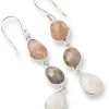 a Beautiful Story Granted Peach Moonstone Labradorite Moonstone SP korvakorut