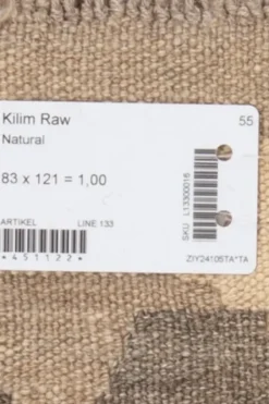 Bargi Kelim matto, natural #605 / 83x121cm