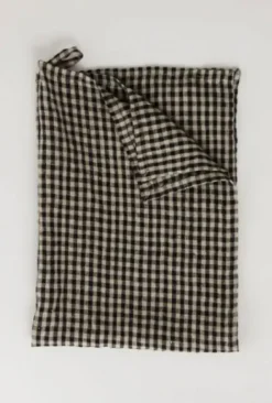 Olsson & Jensen - Vipa ruudullinen keittiöpyyhe pellavaa