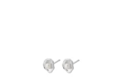 Pernille Corydon - Hidden Pearl nappikorvakorut, hopea