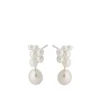 Pernille Corydon - Ocean Treasure nappikorvakorut, hopea