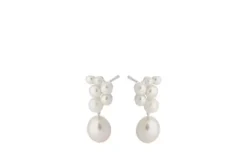 Pernille Corydon - Ocean Treasure nappikorvakorut, hopea