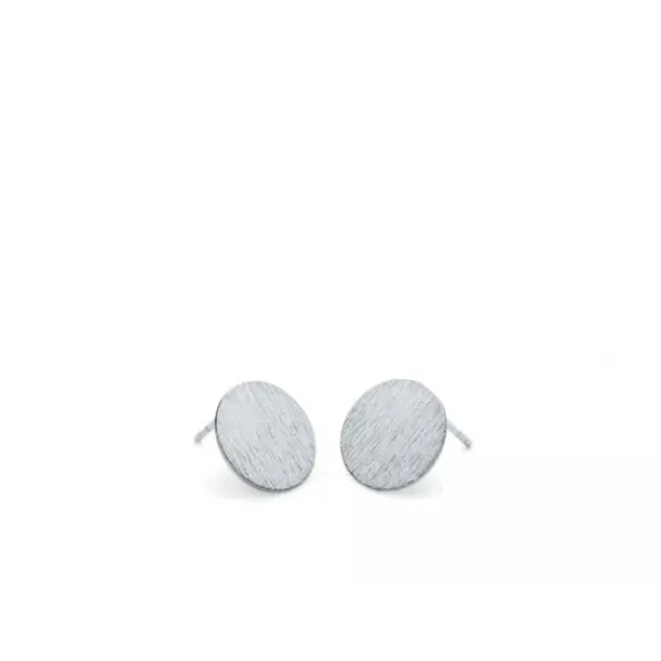 Pernille Corydon - Small Coin nappikorvakorut, hopea