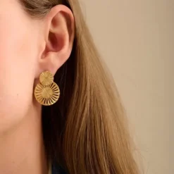 Pernille Corydon - Starlight Earrings 30mm, kulta